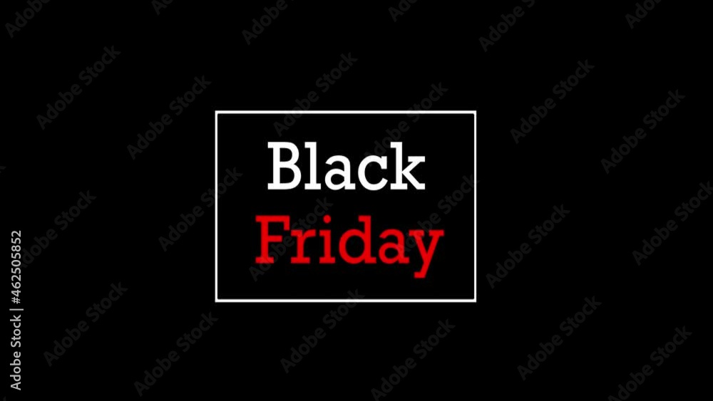 Black Friday Shopping Discount Sale Animation Black Friday Shopping Discount Sale Animation