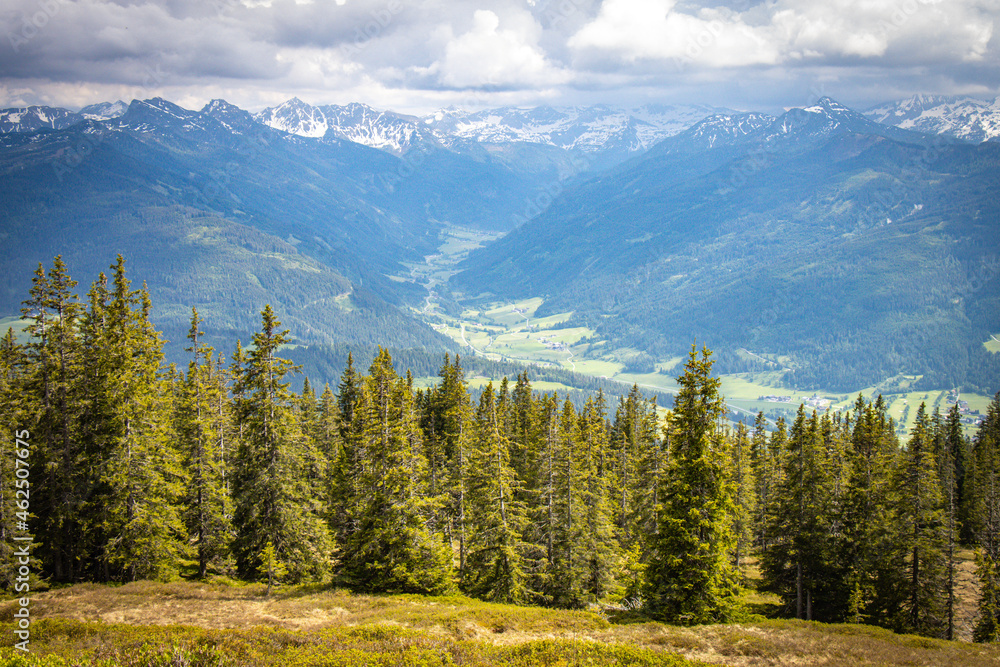 hiking on rossbrand mountain, salzburg, austria, austrian alps