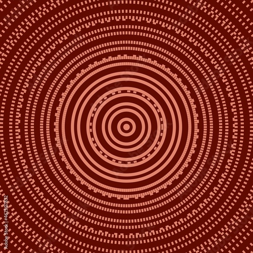 Mandala decoration. Spider web texture. Circle vector background. Brown circle. Circle symbol. Abstract tunnel. Radar background.