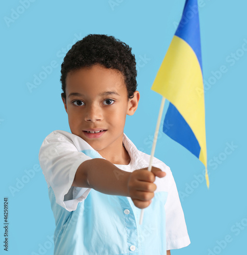 African boy with Ukrainian ...