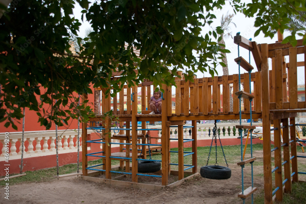 Fototapeta premium children playground in the park