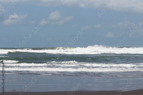 waves on the beach