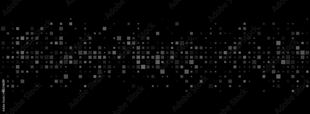 Black and gray square tiles confetti background.. - obrazy, fototapety, plakaty 