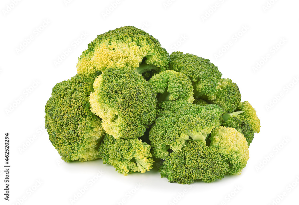 Heap of broccoli isolated on white background. Heap of broccoli isolated on white background.