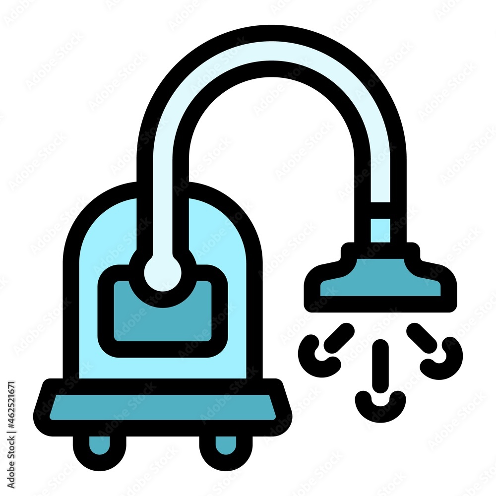 Appliance steam cleaner icon. Outline appliance steam cleaner vector icon color flat isolated Appliance steam cleaner icon. Outline appliance steam cleaner vector icon color flat isolated