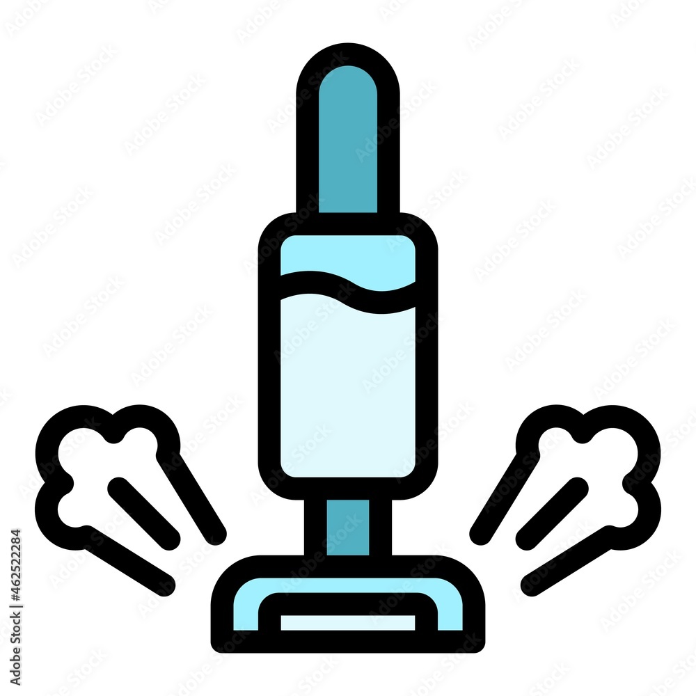 Obraz premium Interior steam cleaner icon. Outline interior steam cleaner vector icon color flat isolated