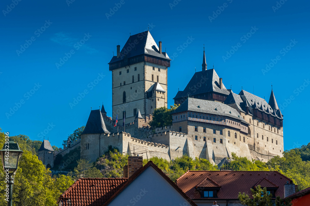 The beautiful Castle of Karlstejn in Czech Republic