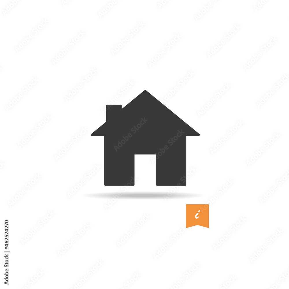 House icon vector isolated on white background. Trendy house icon in flat style. House template for app, ui and logo. Icon house for your web site. Modern house icon House icon vector isolated on white background. Trendy house icon in flat style. House template for app, ui and logo. Icon house for your web site. Modern house icon