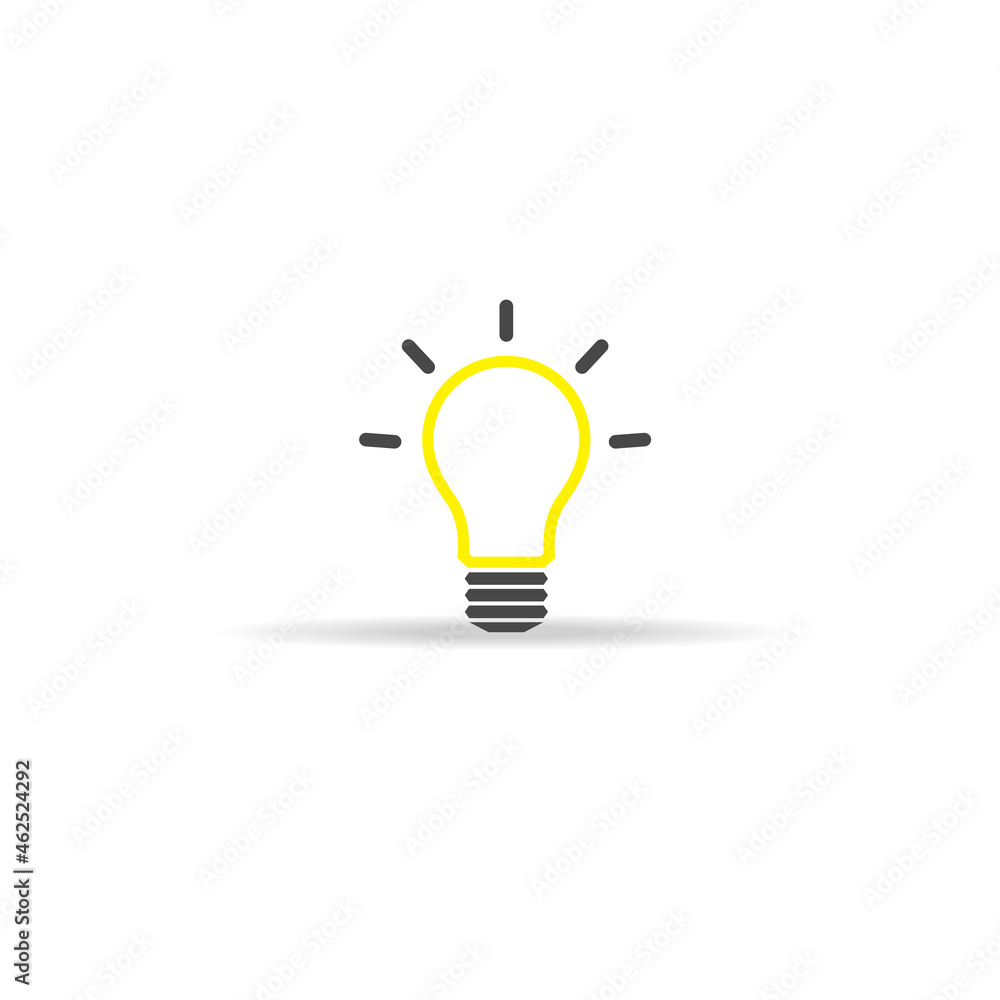 Bulb icon vector isolated on white background. Trendy bulb icon in flat style. Template bulb icon for app, ui and logo. Icon bulb for your web site. Modern bulb icon Bulb icon vector isolated on white background. Trendy bulb icon in flat style. Template bulb icon for app, ui and logo. Icon bulb for your web site. Modern bulb icon