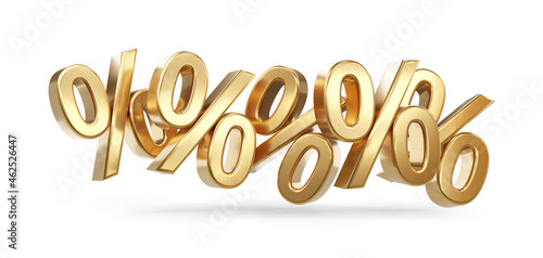 percentage symbols golden b...