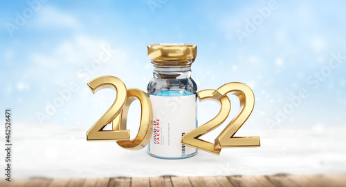 year 2022 symbol golden Cov...