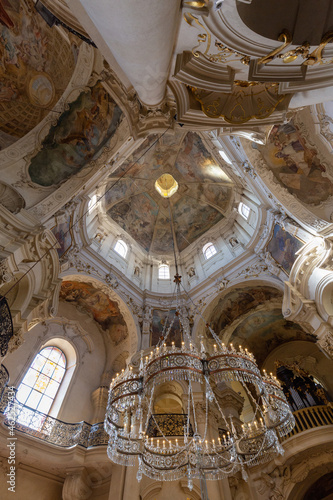 The Saint Nicholas Church interior in Prague  Czechia.