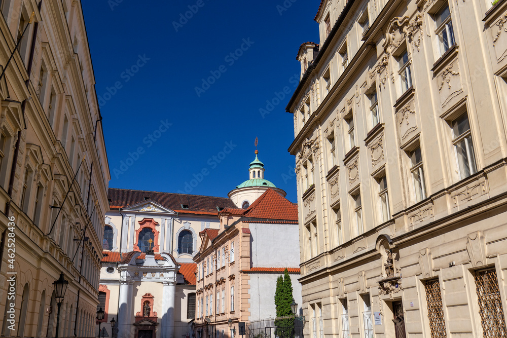 Fototapeta premium Beautiful Architecture in Mala Strana, Prague, Czechia.