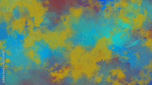 抽象　黄色と青 © Yudai