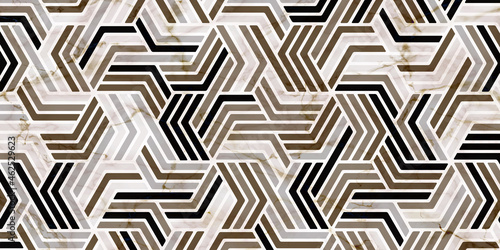  Abstract geometric pattern stripes polygonal shape. Luxury of gold background with marble texture for rug,carpet,wallpaper,clothing,wrapping,batik
