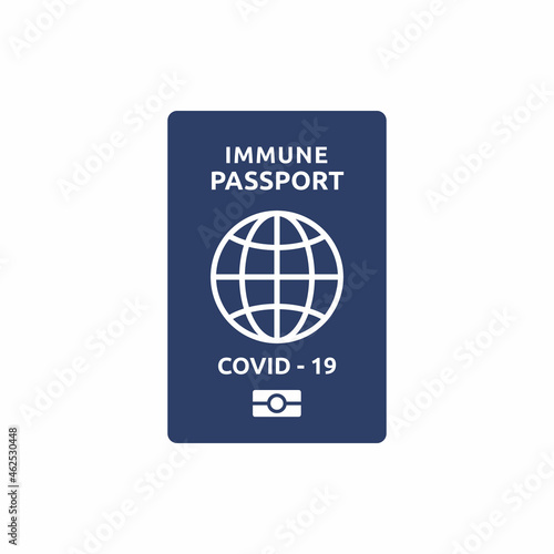 covid-19 passport travel health book vector illustration