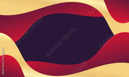 Abstract red luxury wave background. Modern background design. golden color. Fluid shapes composition. Fit for presentation design. website, basis for banners, wallpapers, brochure, posters
