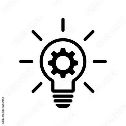 Light bulb with cogwheel
