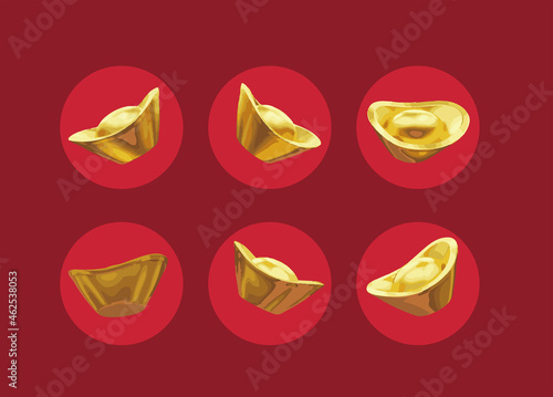 tranditional Chinese gold ingots