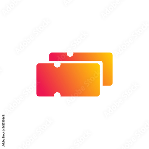Onlineticket app application logo design