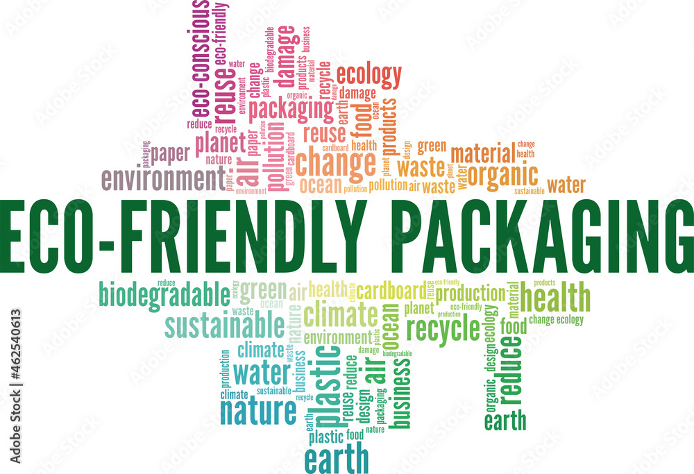 Eco-Friendly Packaging vector illustration word cloud isolated on white background. Eco-Friendly Packaging vector illustration word cloud isolated on white background.