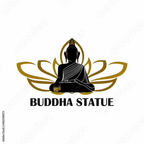 buddha and lotus flower logo