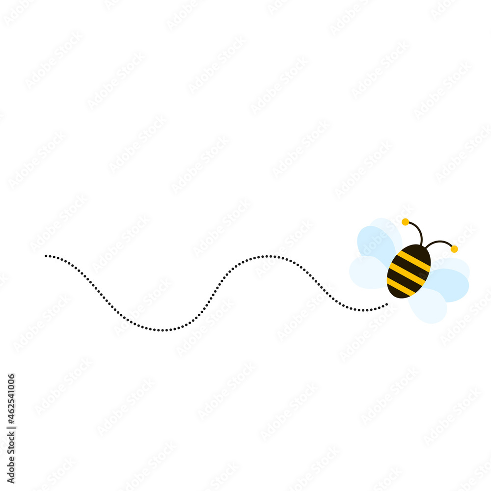 Obraz premium Different bee and honeycomb vector and icon
