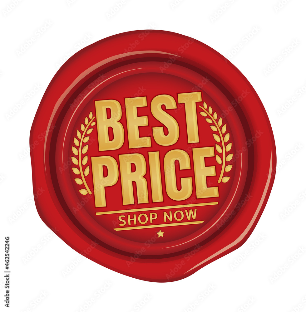 Best price icon illustration for ecommerce site etc. ( sealing wax motif ) Best price icon illustration for ecommerce site etc. ( sealing wax motif )