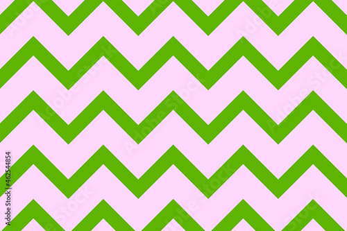 Cute pattern background, green zigzag creative design vector