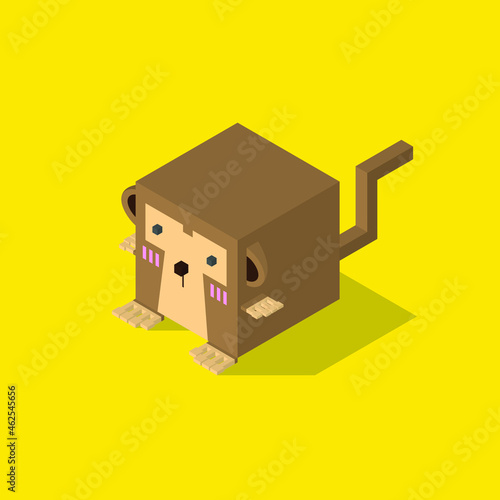 monkey cubic isometric