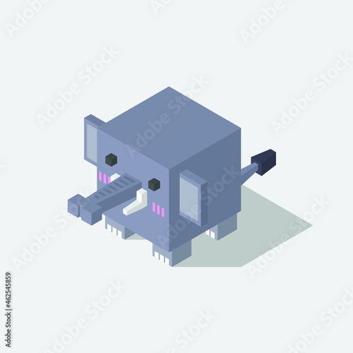 elephant cubic isometric