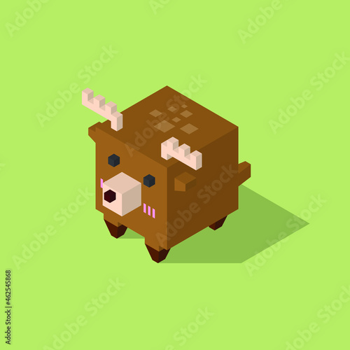 deer cubic isometric