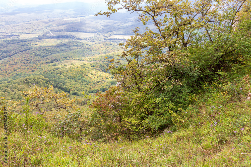 Travel along the mountain range and plateau in a picturesque area, on a summer day, communication with nature, a tourist quest. Travel along the mountain range and plateau in a picturesque area, on a summer day, communication with nature, a tourist quest.