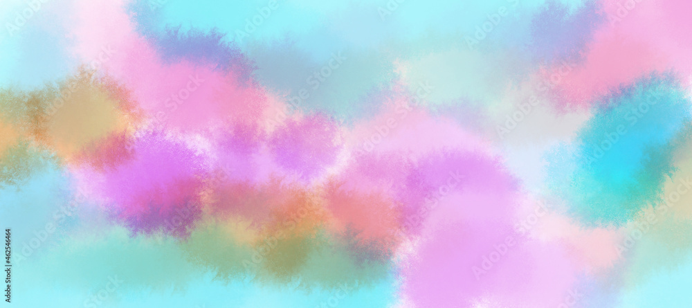 Abstract colorful watercolor for background