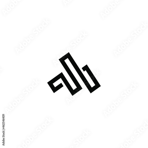 fm latter vector logo abstrack