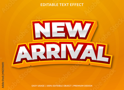 new arrival text effect background template with abstract style use for business promotion and sale banner
