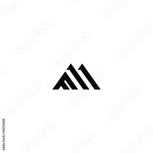 fm latter vector logo abstrack