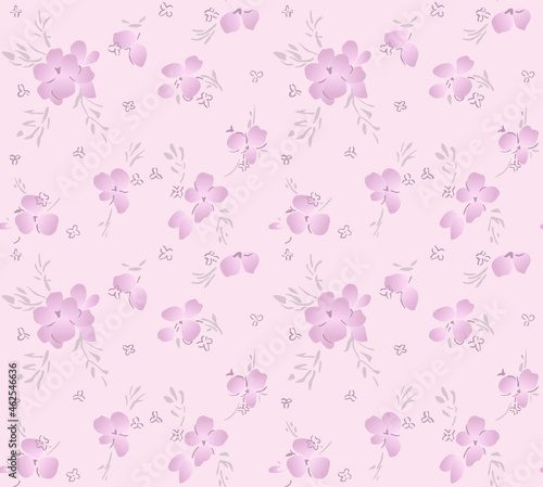 Japanese Sweet Bouquet Vector Seamless Pattern