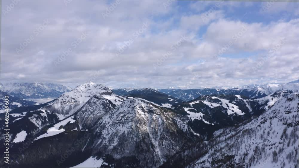 Aerial view of Italian Alps covered with snow in wintertime, Italy. Aerial view of Italian Alps covered with snow in wintertime, Italy.