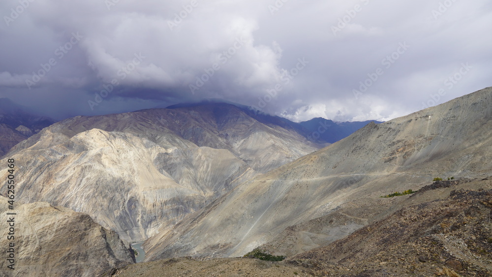 beautiful landscapes of spiti valley ,himachal pradesh ,India