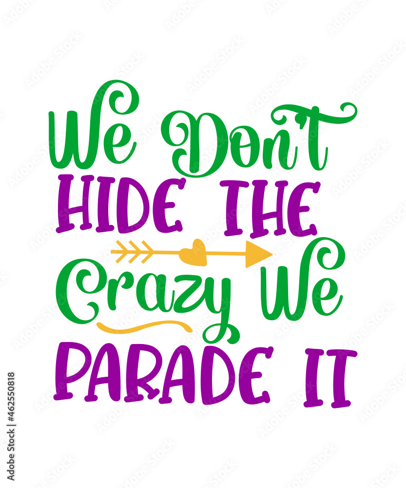 Fototapeta premium Mardi gras SVG Cut file
