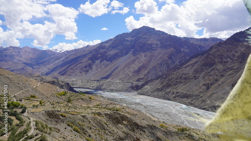 beautiful landscapes of spiti valley ,himachal pradesh ,India