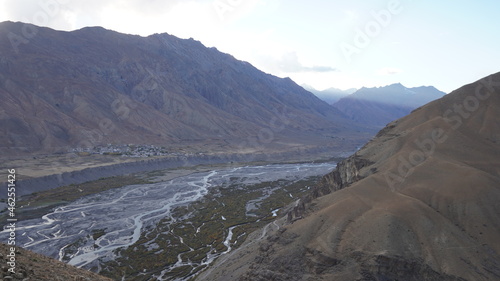 beautiful landscapes of spiti valley ,himachal pradesh ,India