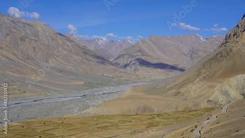 beautiful landscapes of spiti valley ,himachal pradesh ,India