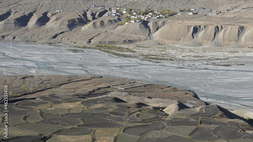 beautiful landscapes of spiti valley ,himachal pradesh ,India