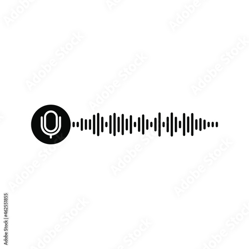 Voice messages icon. Voice messaging sign. editable color. vector illustration.