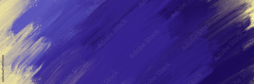 Abstract background painting art with gradient blue and yellow paint brush for presentation, website, halloween poster, wall decoration, or t-shirt design.