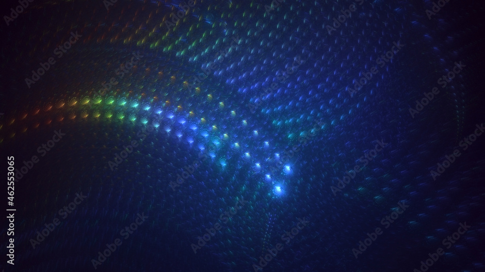 3D rendering abstract multicolor fractal light background 3D rendering abstract multicolor fractal light background