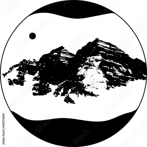 illustration of Maroon Bells