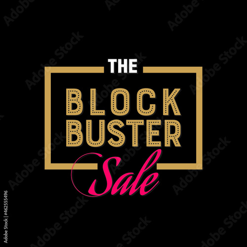 Creative Design of The Blockbuster Sale Template | The Blockbuster Sale Banner Design